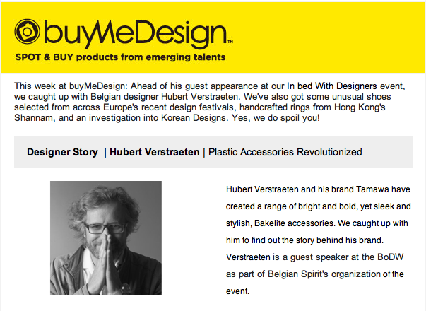 BuyMeDesign Hubert Verstraeten